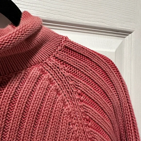 Faherty Sunwashed Cotton Rollneck Sweater - Baroque Rose -  NWT - Women’s Size X - Picture 6 of 10
